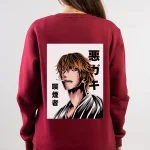 Angry bunny printed hoodie