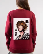 Angry bunny printed hoodie