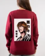 Anime printed Sweatshirt | Cool Manga Style Printed Sweatshirt - Image 4