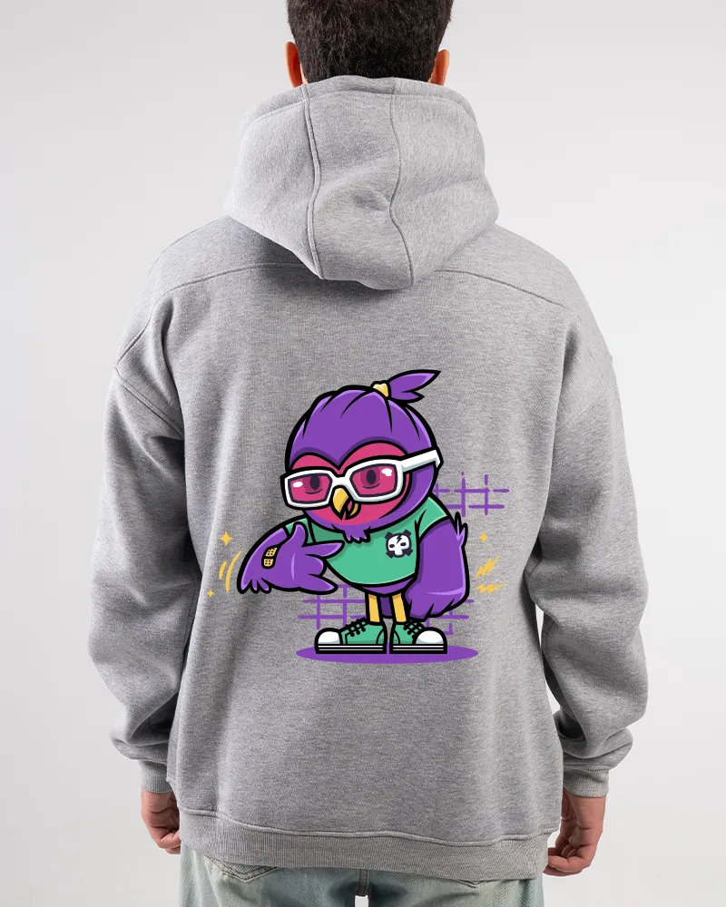 3_2-2 Bird Printed Hoodie - Image 1