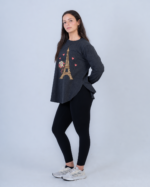 Paris in Bloom — Women’s Long Sleeve T-Shirt - Image 4
